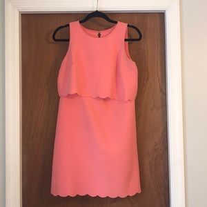 *3 for $40* Coral dress with scallop edge